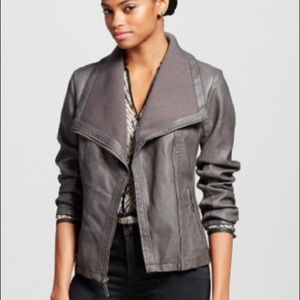 Mossimo Grey Faux Leather Jacket